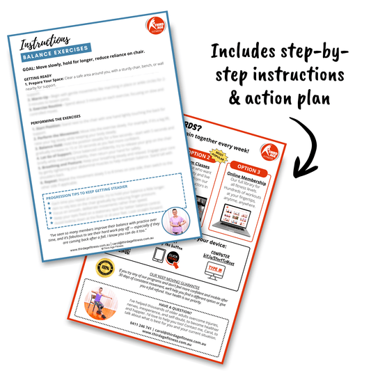 Instructional materials with step-by-step instructions and action plan on a white background