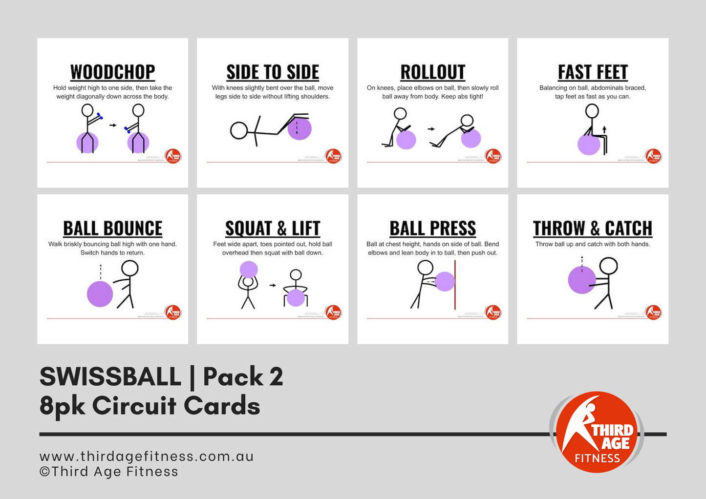 Swissball Circuit Card Combo (Pack #1 & 2)