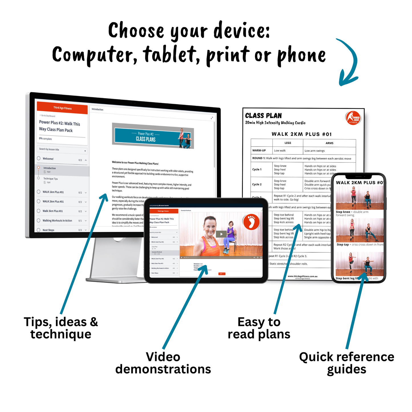 Power Plus #2 - Walk This Way Class Plan Pack