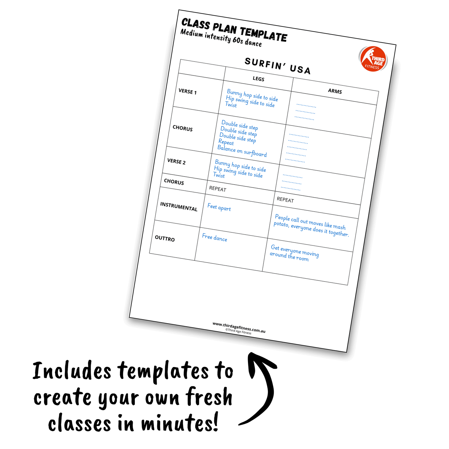 Vitality Vibes #2 - Floor Fillers Class Plan Pack