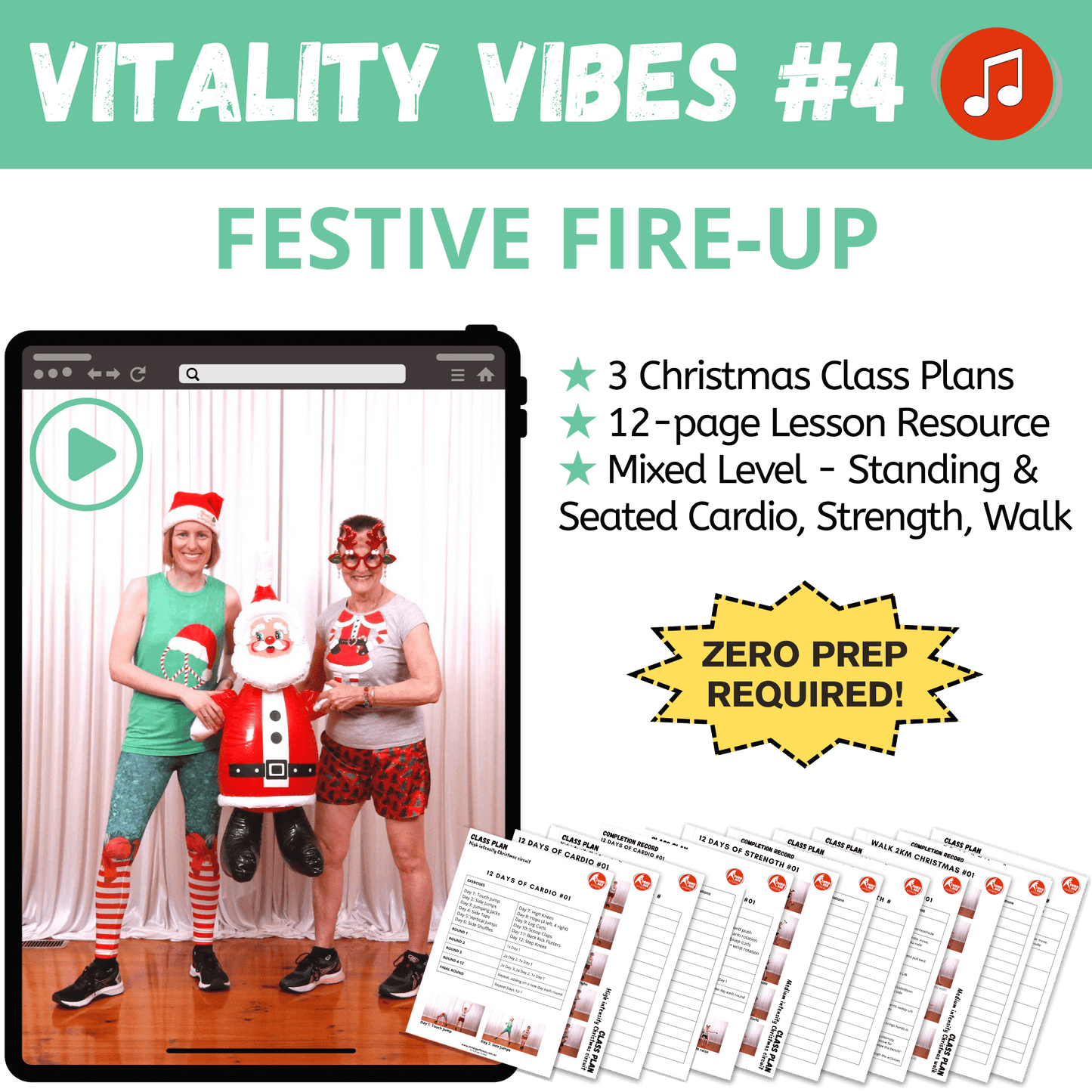 Vitality Vibes #4 - Festive Fire-Up Class Plan Pack