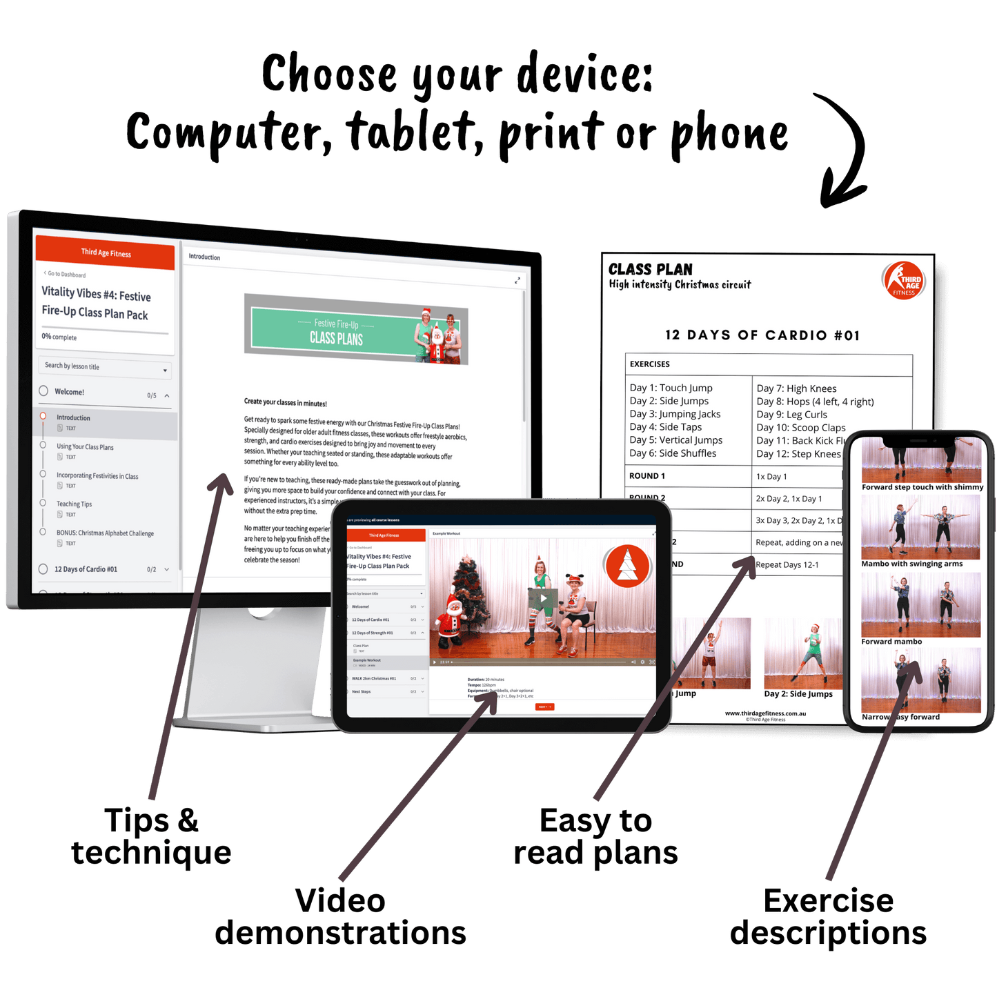 Vitality Vibes #4 - Festive Fire-Up Class Plan Pack