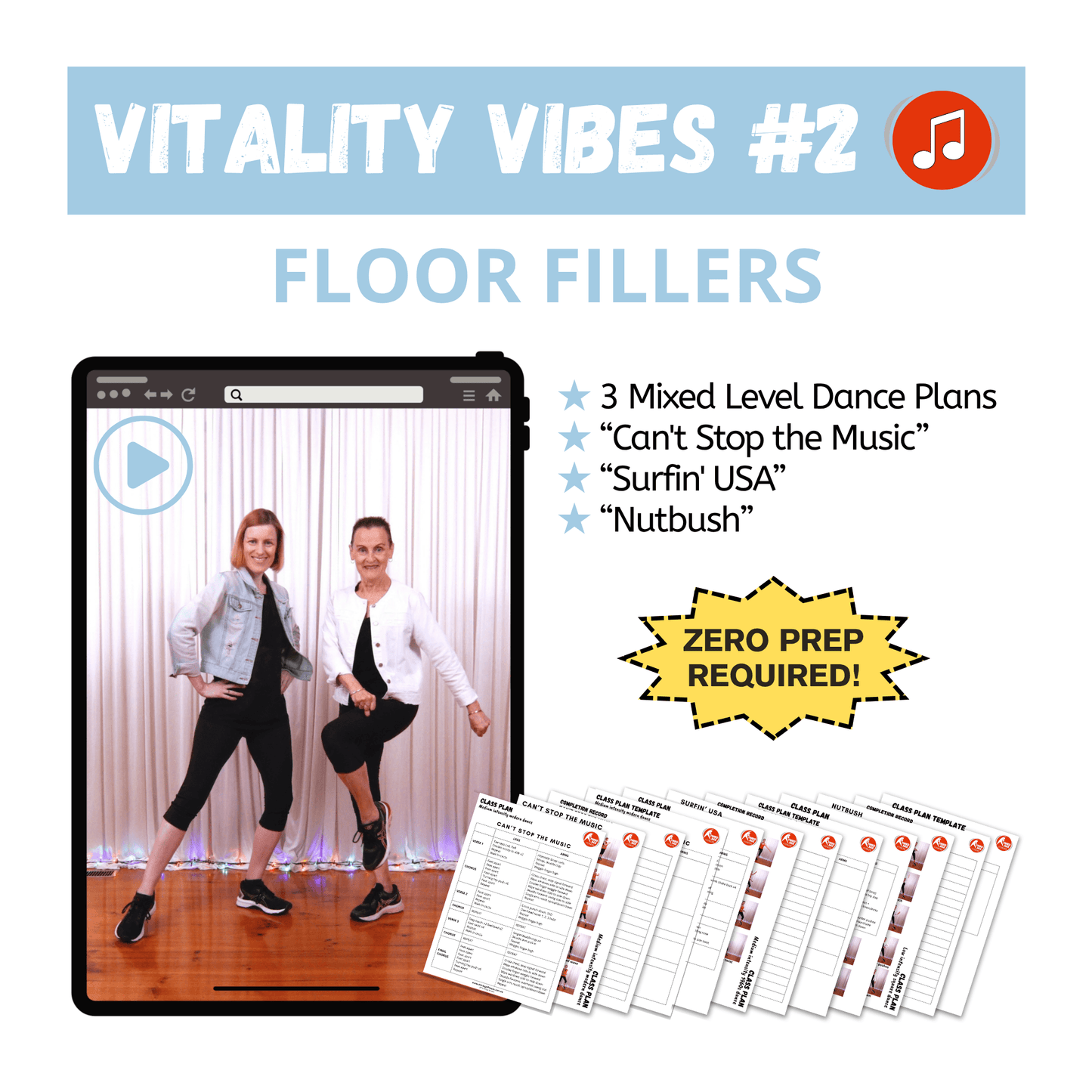 Vitality Vibes #2 - Floor Fillers Class Plan Pack