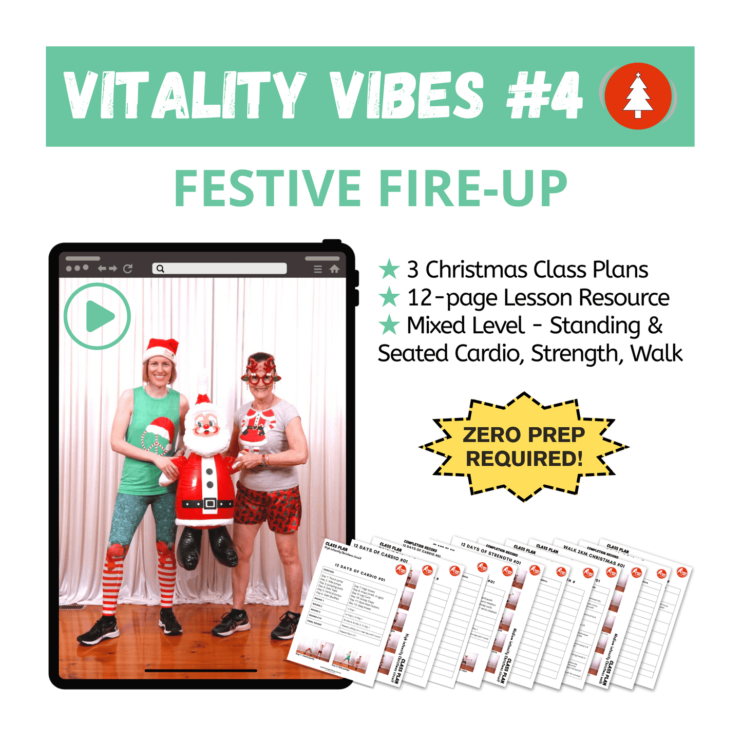 Vitality Vibes #4 - Festive Fire-Up Class Plan Pack