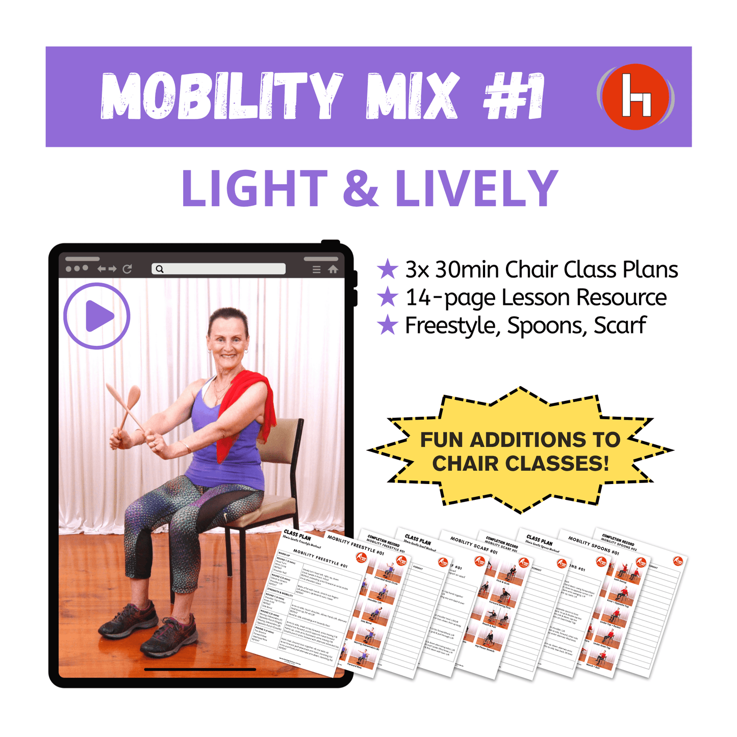 Mobility Mix #1 - Light & Lively Class Plan Pack