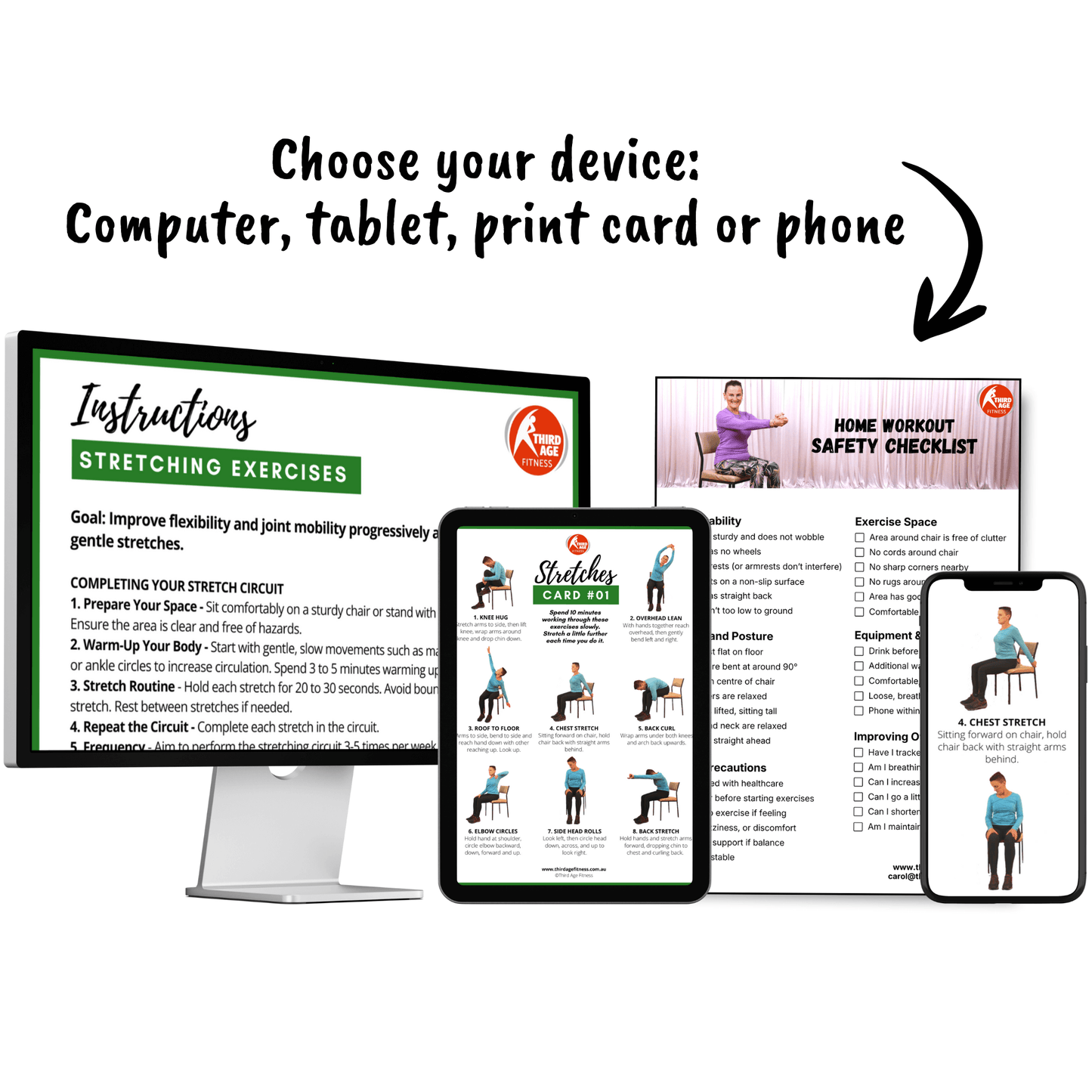 Soothing Stretches Exercise Card #01