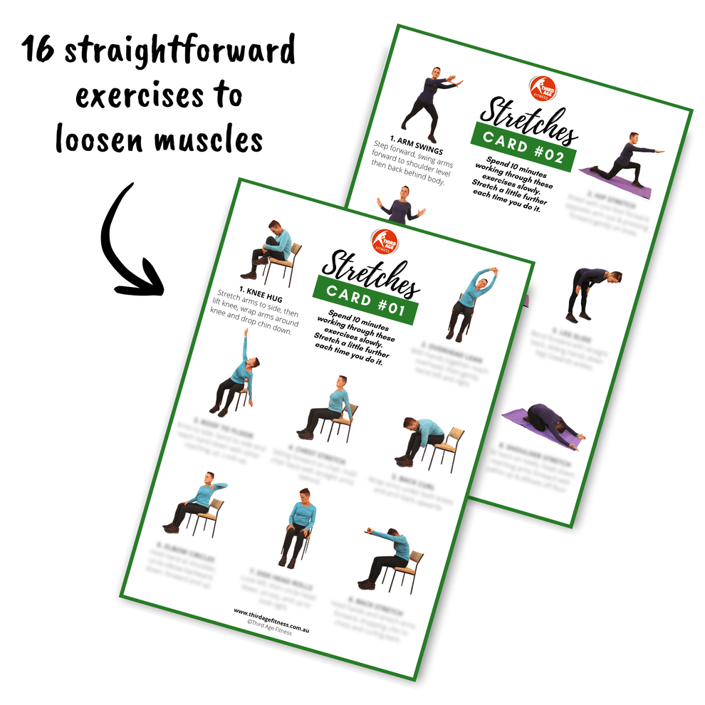 Soothing Stretches Card Combo #01 - Home exercises for seniors and ...