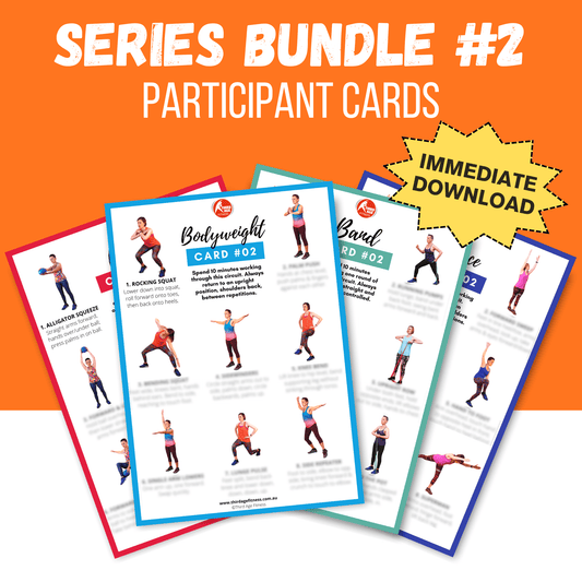 Participant Card: Series Bundle #2 (Bodyweight, Band, Ball, Balance)