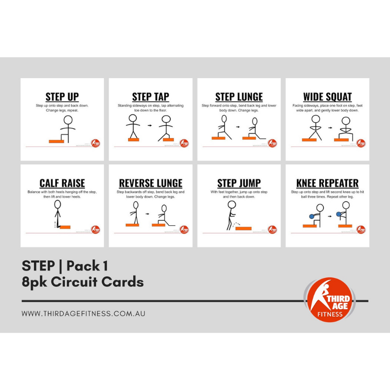 Step Circuit Card Pack #1 for group fitness instructor classes – Third ...